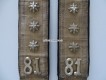 Schulterklappen Infanterie-Schütze Hauptmann Ord. 1898 Bat. 81 (St. Gallen)
