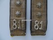 Schulterklappen Infanterie-Schütze Hauptmann Ord. 1898 Bat. 81 (St. Gallen)
