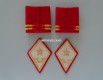 Patten / Schlaufen Paar Oberleutnant Festungstruppen/Nachrichtenoffizier