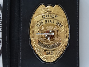 Police Badge Queenstown, Maryland, Chief