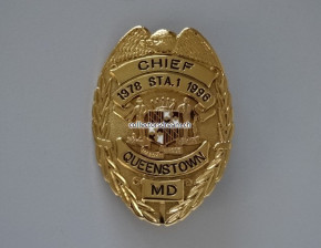 Police Badge Queenstown, Maryland, Chief