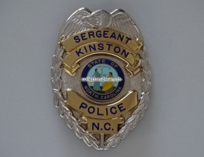 Police Badge Kingston North Carolina Sergeant