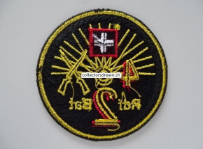 Patch / Stoffabzeichen Schweizer Armee, Rdf Bat 2 (4) schwarzer Rand