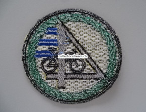 Patch / Stoffabzeichen Schweizer Armee Radfahrer Kp 4, blau