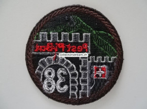Patch / Stoffabzeichen Schweizer Armee Fest Pi Bat 38