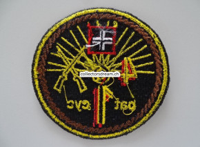 Patch / Stoffabzeichen Schweizer Armee bat cyc 1 / 4 brauner Rand