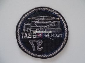 Patch / Stoffabzeichen Schweizer Armee TECH KP G BAT 37, blauer Ring