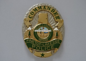 Dienstmarke/ Badge Commander Police Pinetop-Lakeside Arizona