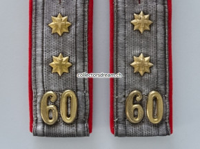 Schulterklappen Infanterie Oberleutnant Ord. 1898 Bat. 60