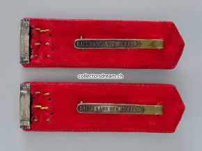Schulterklappen Infanterie Oberleutnant Ord. 1898 Landwehr Bat. 133 Solothurn