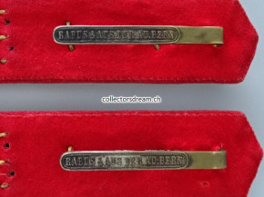 Schulterklappen Infanterie Oberleutnant Ord. 1898 Landwehr Bat. 133 Solothurn