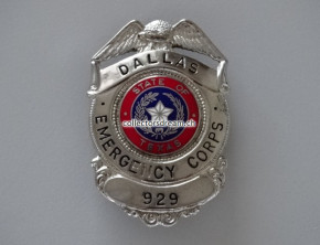 Dienstmarke - Badge Dallas Emergency Corps