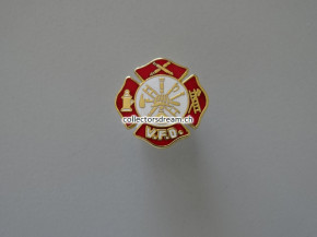Metall Badge - Dienstmarke Volunteer Fireman