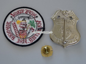 Metall Badge - Dienstmarke Volunteer Fireman