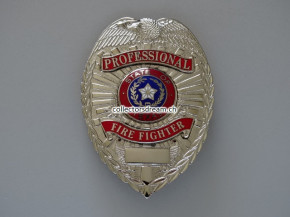 Metall Badge - Dienstmarke Professional Fire Fighter State of Texas