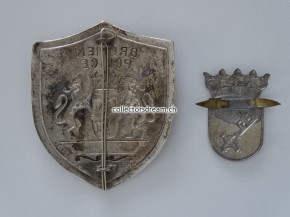 Metallabzeichen Bremen Police, nach 1945 unter der Allierten-Besatzung