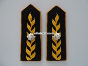 Schulterklappen Brigadier inklusive Kragenspiegel