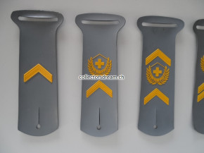 Gradstrippen / Rangschlaufen "Gummiadler" Korporal-Wachtmeister-Fourier-Feldweibel-Adjutant