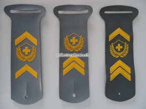 Gradstrippen / Rangschlaufen "Gummiadler" Korporal-Wachtmeister-Fourier-Feldweibel-Adjutant