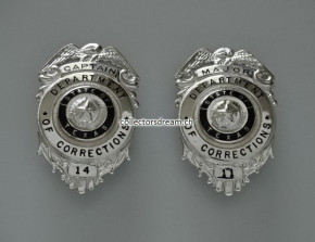 Badges - Metallabzeichen Department of Correction, State of Texas
