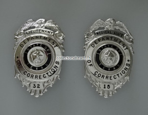 Badges - Metallabzeichen Department of Correction, State of Texas