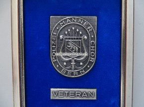 Plakette " Polizei Männer Chor Bern " 1992