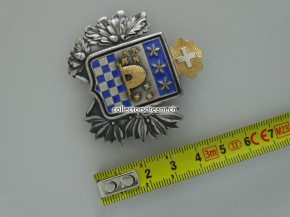Bobbyhelm Metallabzeichen Police Ville de la Chaux-de-Fonds ca. 1950/60'er Jahre