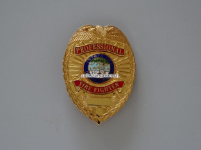 Metall Badge - Dienstmarke Professional Fire Fighter State of California