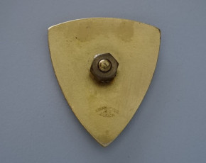 Feuerwehr - Stahlhelm Abzeichen Thurgau verwendet ca. 1940 bis 1980