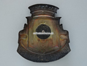 Bobbyhelm Metallabzeichen Police Chatelard Montreux Ct. Vaud/Kt. Waadt