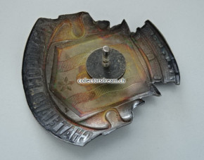 Bobbyhelm Metallabzeichen Police Chatelard Montreux Ct. Vaud/Kt. Waadt