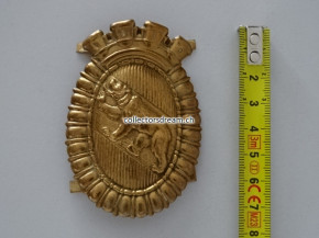 Tschako Emblem aus Messing Stadtpolizei Bern