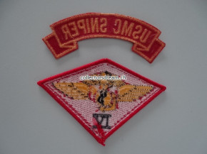 Stoffabzeichen / Patch Set U.S.M.C. 4th. Marine Air Wing