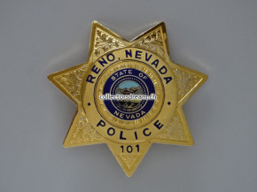 Badge Reno Police State of Nevada