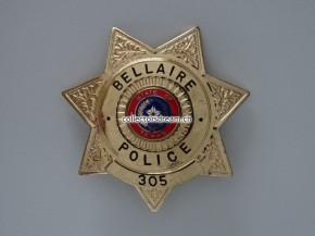 Badge Bellaire Police Sate of Texas