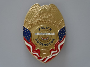 Badge Ludington Police State of Michigan