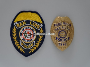 Police Badge San Luis Police State Arizona