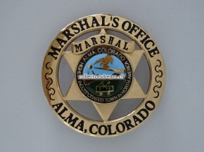 Metall Badge Marshal's Office Alma State Colorado