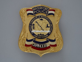 Police Badge Waterford Police State Michigan
