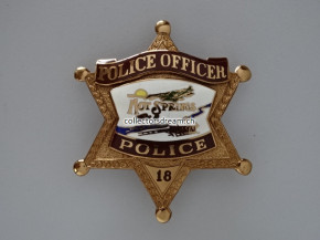 Police Badge Officer Hot Springs State South Dakota