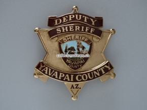 Police Badge Deputy Sheriff Yavapai County State Arizona