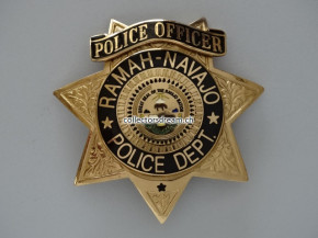 Police Badge Police Officer Ramah-Navajo Nation State New Mexico