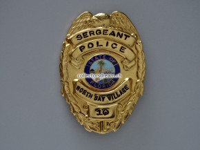 Police Badge Sergeant North Bay Village State Florida