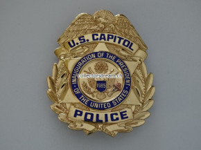 Badge U.S. Capitol Police Inauguration von Ronald Reagan (2. Amtszeit) im Jahr 1985