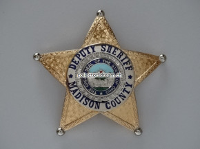 Sheriff Badge Deputy Sheriff Madison County State Ohio