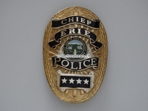 Police Badge Chief Erie Police State  Colorado