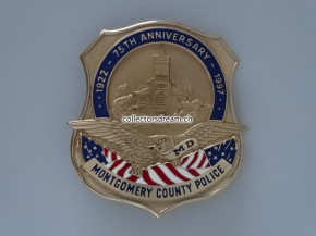 Police Badge Montgomery County Police 1922-1997 State Maryland