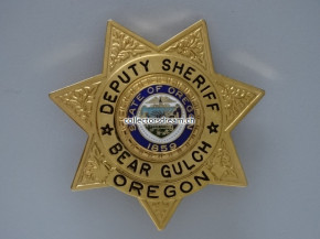 Deputy Sheriff Badge Bear Gulch State Oregon