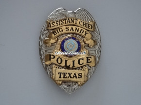 Police Badge Assistant Chief Big Sandy Police State Texas