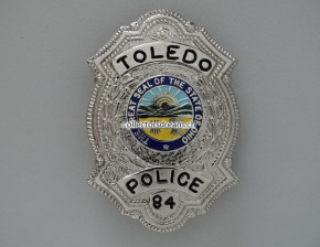 Police Badge Toledo State Ohio